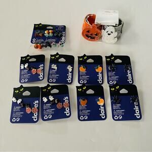 Claire’s | Halloween Jewelry Bundle Earrings Slap Bracelets NWT